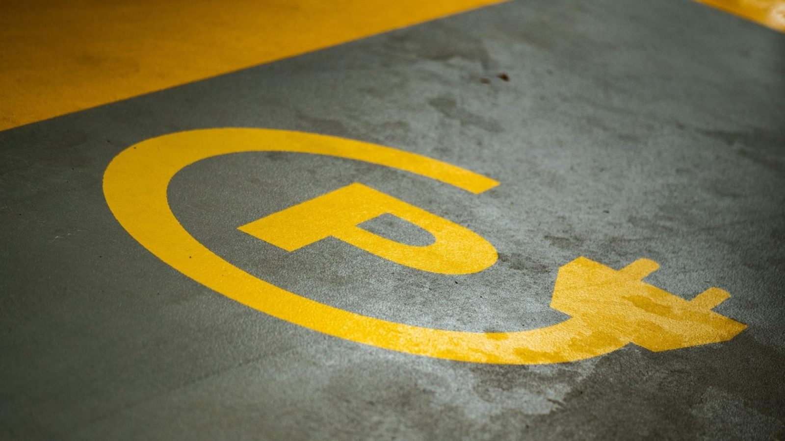 Electric car parking space