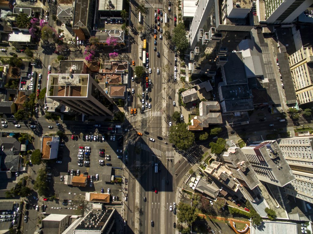Aerial view of Curitiba