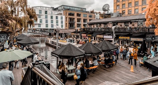 A view of Camden Market in London