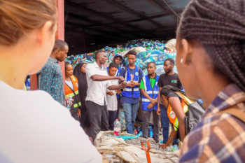 Innovators during a field visit