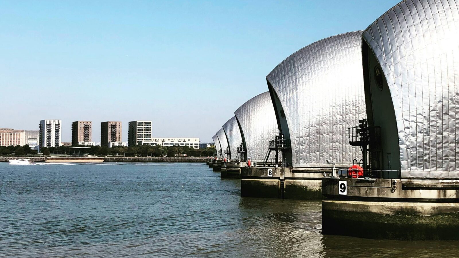 view of thames barrier