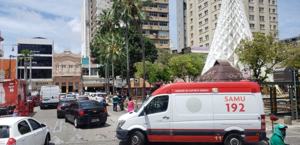 Old plaza square in Fortaleza