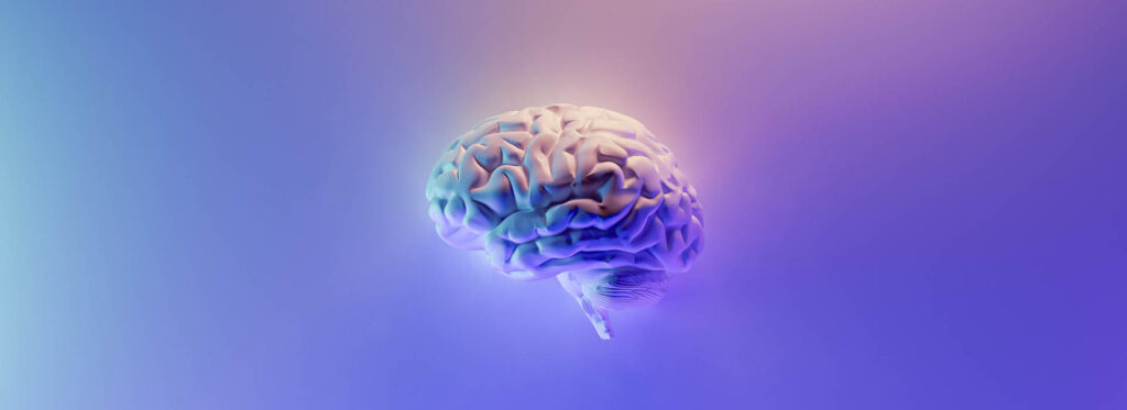 3D rendered illustration of a brain | Opportunities for AI innovation in UK|Apply for our AI workshop | Challenge Works