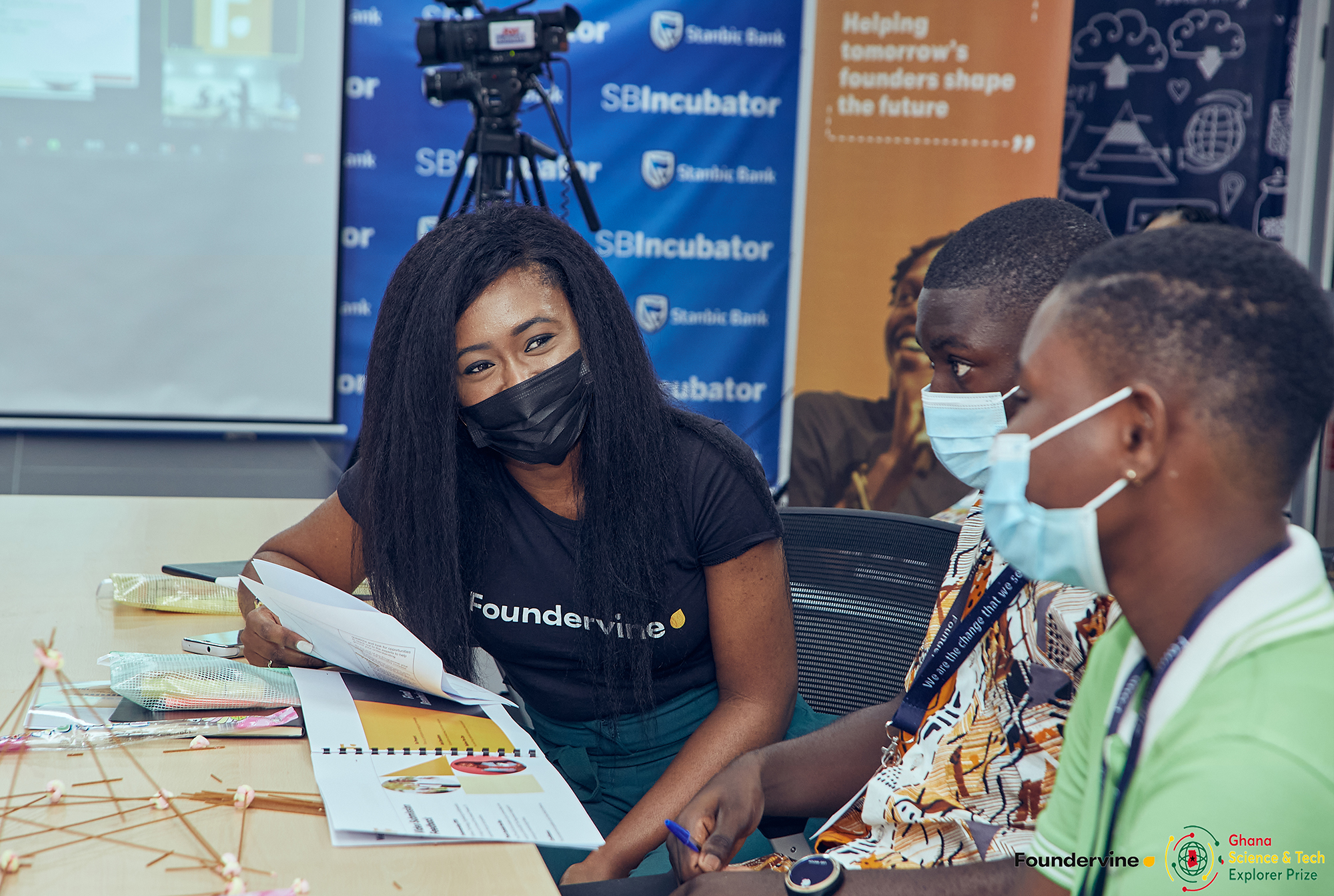 Black innovators in Ghana working together for an explorer prize