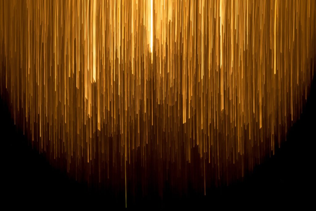 Pretty lines of light cascade from the top of the image|EUSIC logo next to the words 'Semi-Finalist Announcement'