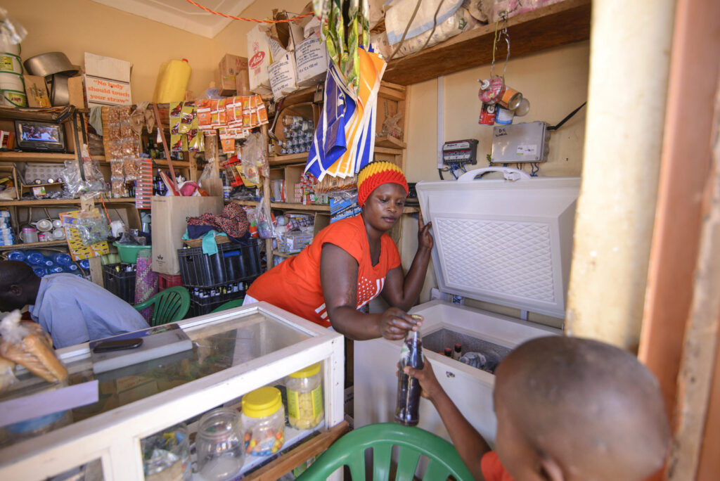 A black woman in her store