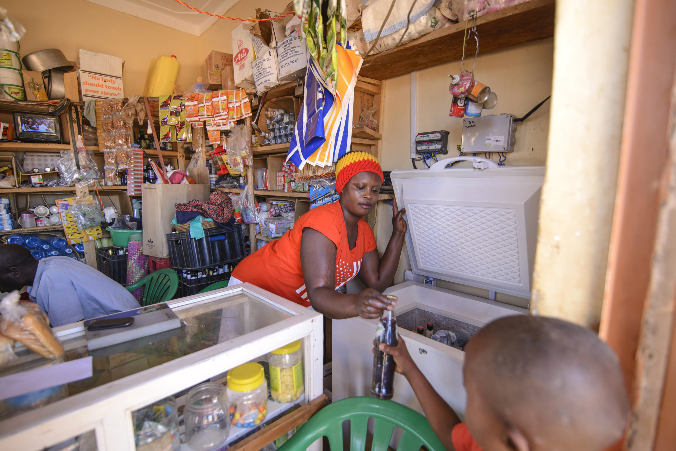 A black woman in her store
