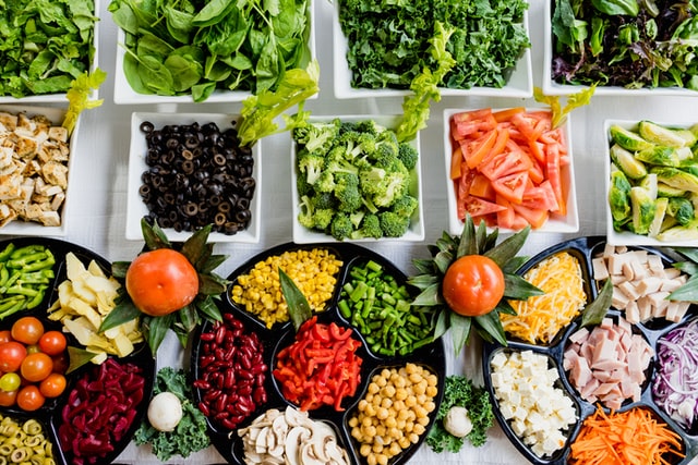 macro shot of a variety of fresh and colourful vegetables in dishes|Groundwork logo|Barnet Together logo|Groundwork logo|Barnet Together logo