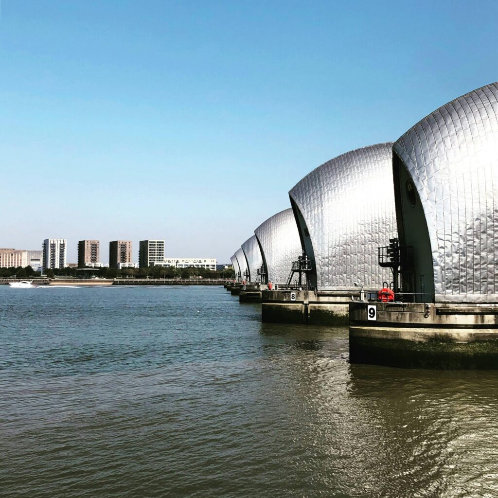 view of thames barrier